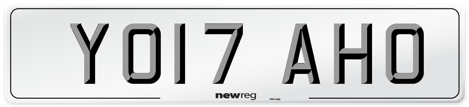 YO17 AHO Number Plate from New Reg